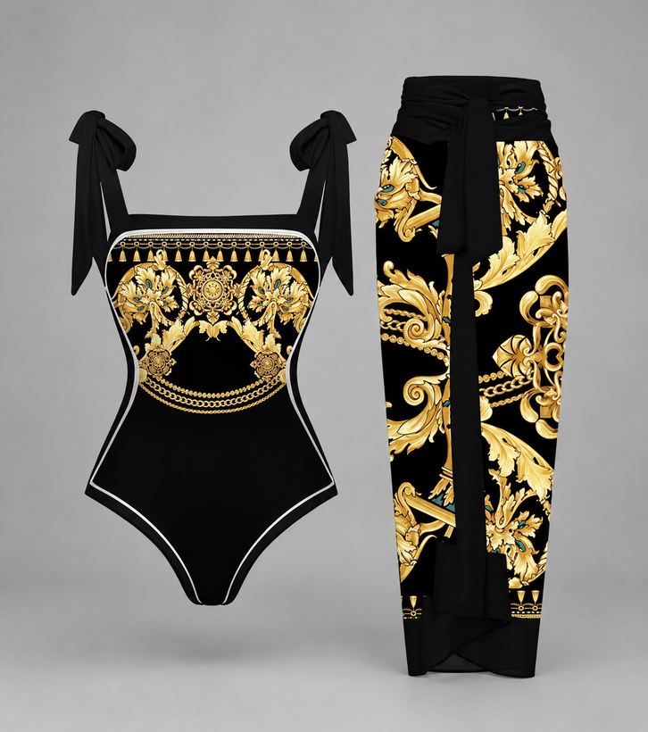 مایو و رومایویی حریر | کاپدار دولایه | وارداتی | لاکچری و شیک